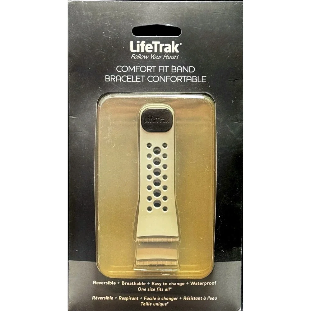 LifeTrak Comfort Fit Band Gray Fitness Tracker Watch Strap One Size New